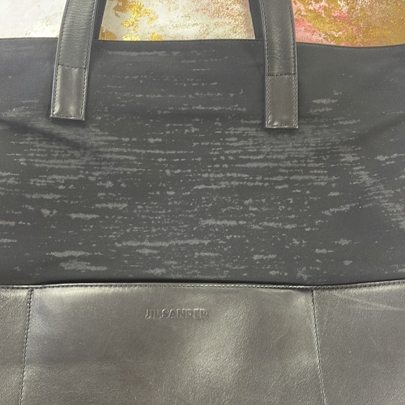 Jil Sander black laptop book expandable tote bag - Picture 4 of 15